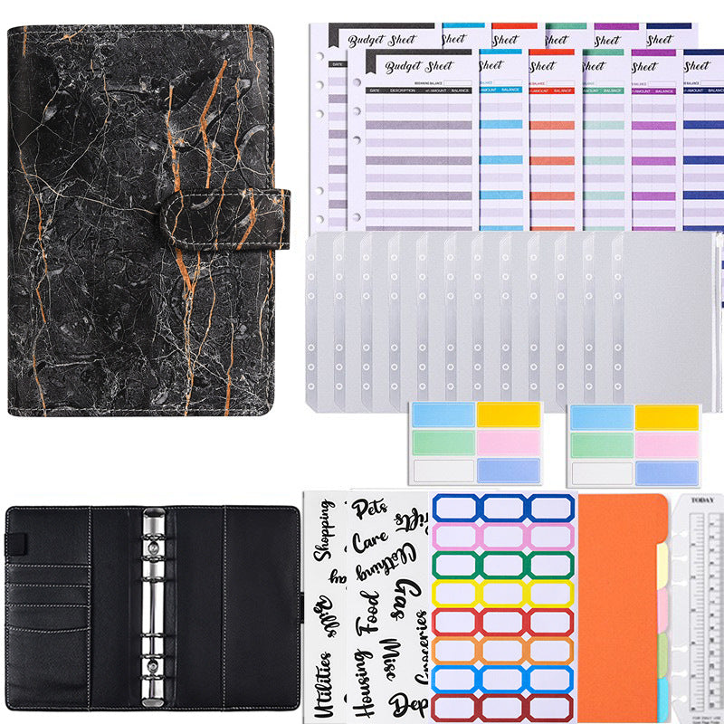 Wholesale PU Marble A6 Loose Leaf Notebook